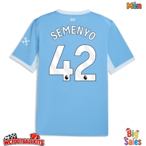 Manchester City Antoine Semenyo #42 Replica Home Stadium Shirt 2026-27 Short Sleeve